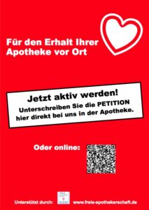 Plakat Erhalt Apotheke vor Ort